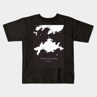 Ilha Grande Brazil Island Map Kids T-Shirt